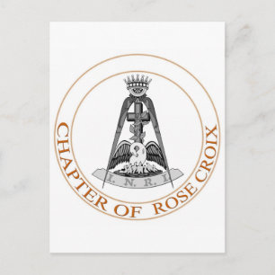 Roos Croix Scottish Rite Symbol Briefkaart