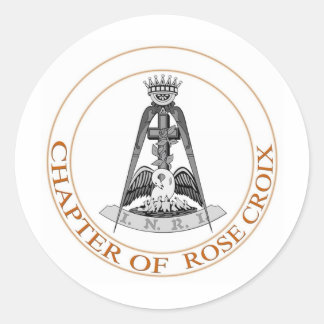 Roos Croix-symbool Ronde Sticker