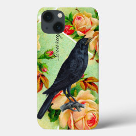 Roos Crow Courage iPhone 13 Hoesje