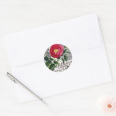 Roos Damask  Floral Antiek Ronde Sticker (Envelop)