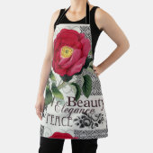 Roos Damask  Floral Antiek Schort (Insitu)