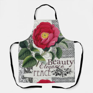 Roos Damask  Floral Antiek Schort