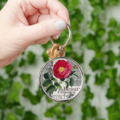 Roos Damask  Floral Antiek Sleutelhanger (Hand)