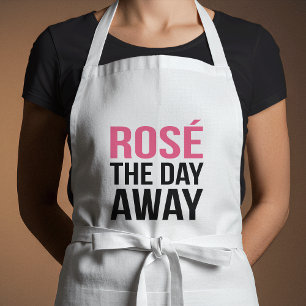 Roos de dag weg standaard schort