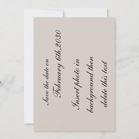 Roos De datum opslaan Save The Date (Achterkant)