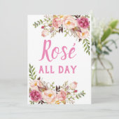 roos de hele dag kaart (Staand voorkant)