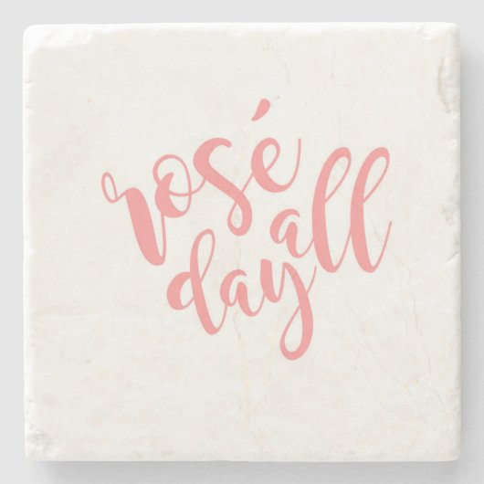 Roos de hele dag onderzetter (Voorkant)