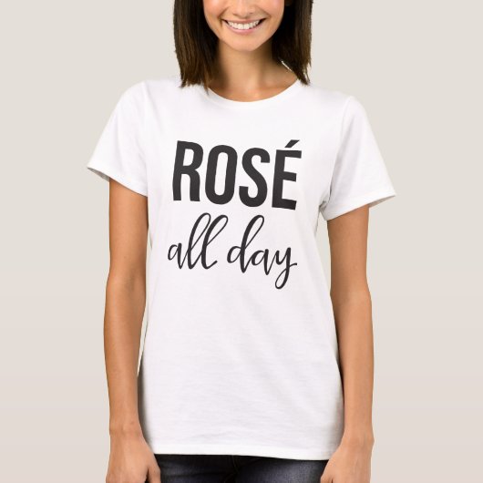 Roos de hele dag Shirt (Voorkant)