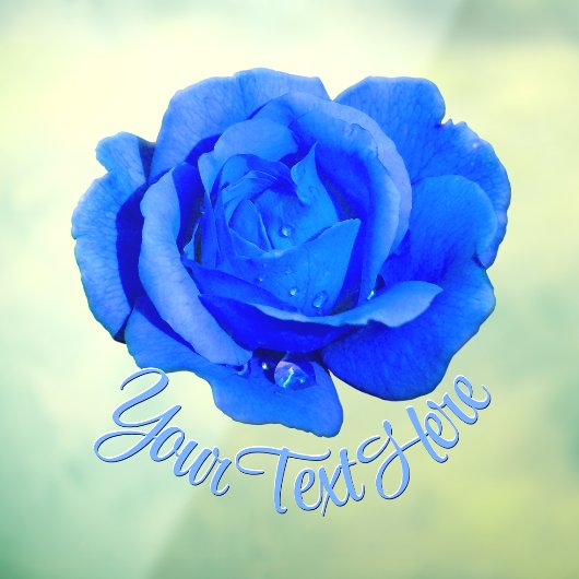 Roos Decal Personalized Blue Roos Window Cling (Vel 3)