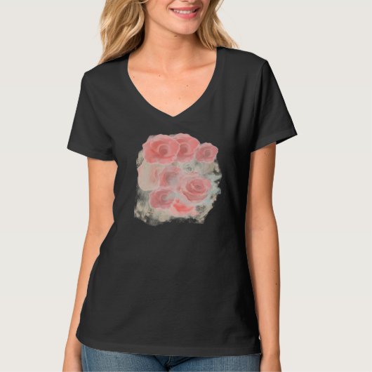 Roos Design T shirt voor Womem (Voorkant)