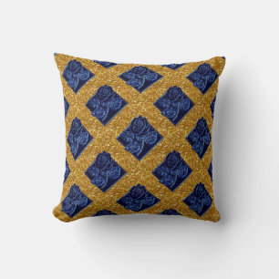 Roos Diamonds-04-Blue Gold-Square Sierkussen