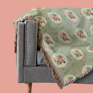  Roos Doily Green Damask Deken