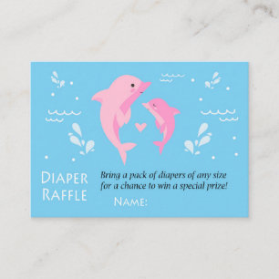 Roos Dolphin Diaper Raffle Tickets