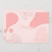 Roos Doodle Persoonlijk - Hartelijk dank - Kaart (Voorkant / Achterkant)