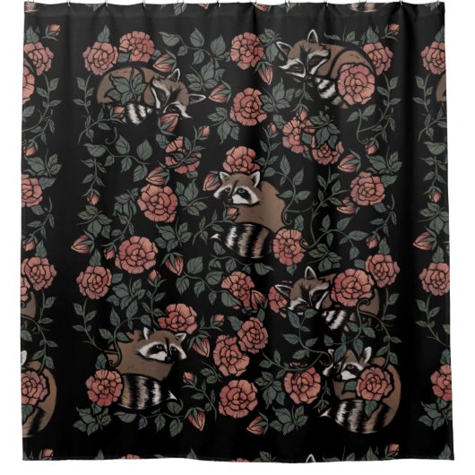  Roos Douchegordijn (Voorkant)