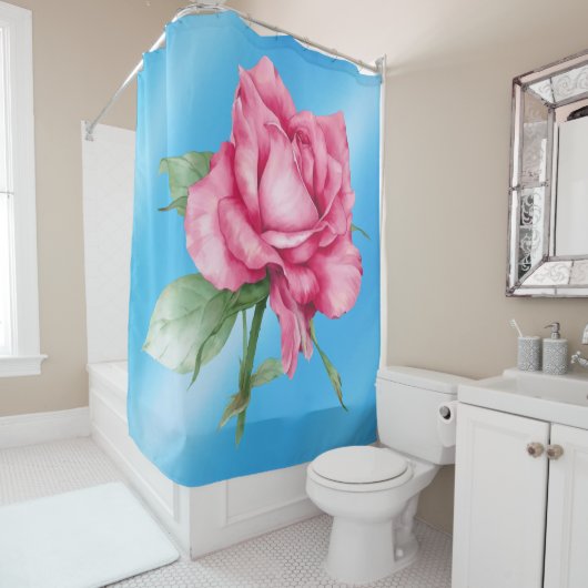 Roos Douchegordijn (In situ)