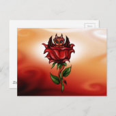 Roos Dragon Briefkaart (Voorkant / Achterkant)