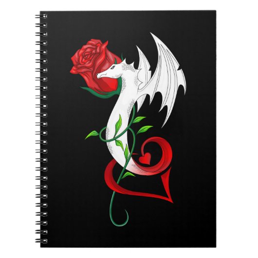 Roos Dragon Lover Notitieboek (Voorkant)