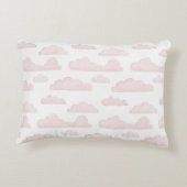 Roos Dreamtime Waterverf Clouds Accent Pillow Accent Kussen (Achterkant)