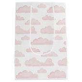 Roos Dreamtime Waterverf Clouds Gift Bag Medium Cadeauzakje (Achterkant)