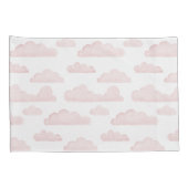 Roos Dreamtime Waterverf Clouds Kussensloop (Achterkant-Rechts)