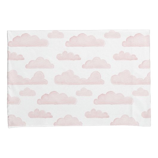 Roos Dreamtime Waterverf Clouds Kussensloop (Voorkant-Rechts)