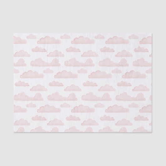 Roos Dreamtime Waterverf Clouds Tissue Paper Tissuepapier (Voorkant)