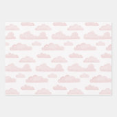 Roos Dreamtime Waterverf Clouds Wrapping Paper (Voorkant)