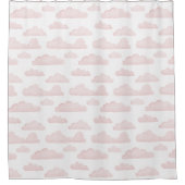 Roos Dreamtime Waterverf Wolken Douchegordijn (Voorkant)