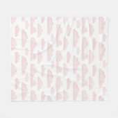 Roos Dreamtime Waterverf Wolken Fleece Deken (Voorkant (Horizontaal))