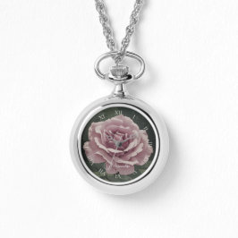  Roos Dusky Roze Bloemen Ketting Ewatch