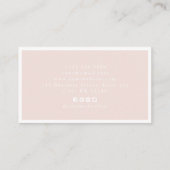  Roos Elegant Event Planner Visitekaartje (Achterkant)