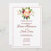 Roos en Berry Waterverf Stems Kaart (Voorkant / Achterkant)