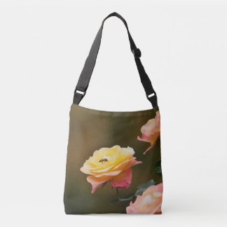 Roos en Bij Boodschappentas Crossbody Tas