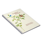 Roos en Bunting Gratitude Notitieboek (Rechterzijde)