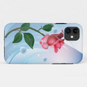 Roos en druppels Case-Mate iPhone case (Achterkant (horizontaal))