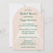 Roos en Gold Bridal Shower Kaart (Voorkant)