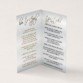 Roos en goudknobbels visitekaartjes (Binnen)