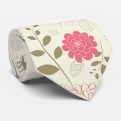 roos en ivoor stropdas (Opgerold)