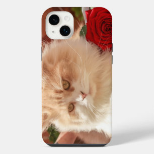 Roos en kat iPhone 14 plus hoesjes