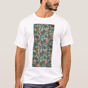 Roos en kleine vogel, William Morris T-shirt