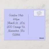 Roos en Lily of the Valley Briefkaart (Achterkant)