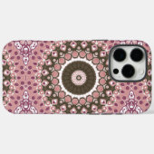 Roos en Mocha Mandala Patroon Floral Geometrie Case-Mate iPhone Case (Achterkant (horizontaal))