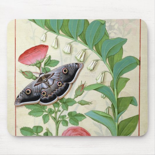 Roos en polygonatum muismat (Voorkant)
