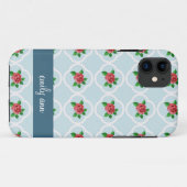 Roos en Quatrefoil iPhone4 Hoesje (Achterkant (horizontaal))