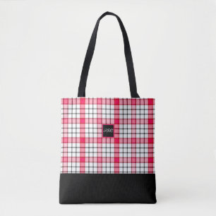 Roos- en roze cheques Aangepast schouder-Tas Draagtas