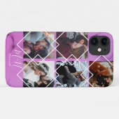 Roos en roze marmer Gepersonaliseerde paren cadeau Case-Mate iPhone Case (Achterkant (horizontaal))