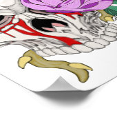Roos en schedel poster (Hoek)