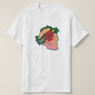 Roos en schedel t-shirt
