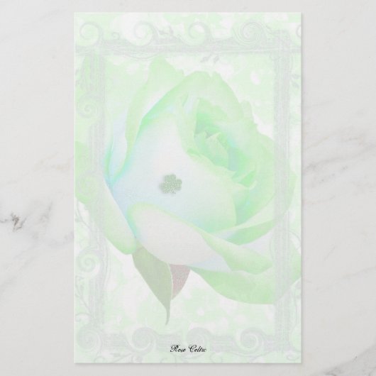 Roos en Shamrock! Briefpapier (Voorkant)
